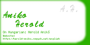 aniko herold business card
