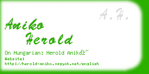aniko herold business card